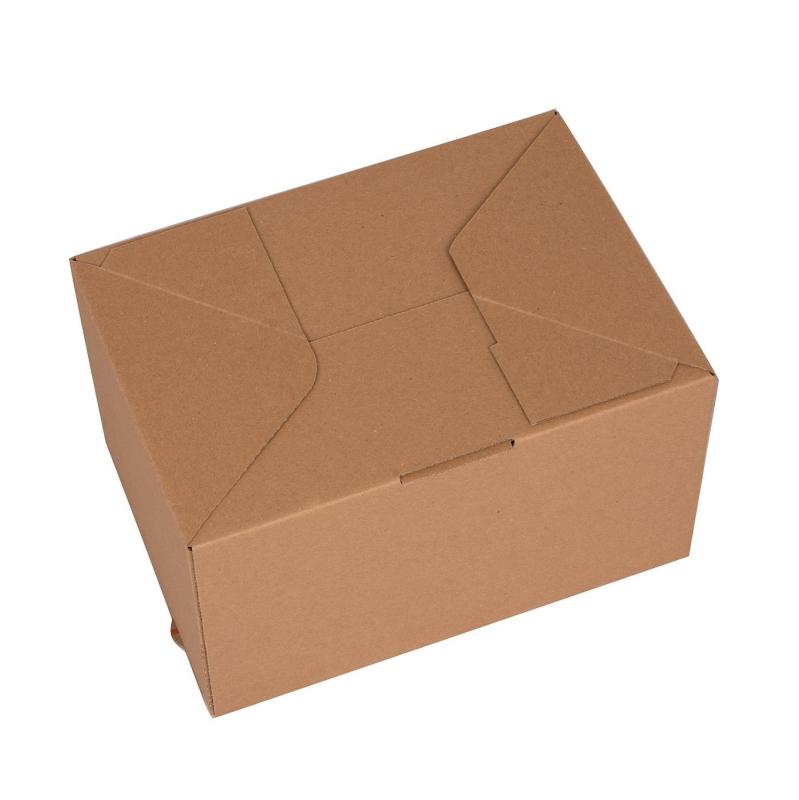 Zásielková krabica s lepiacou a otváracou páskou s automatickým dnom 285x200x170 mm