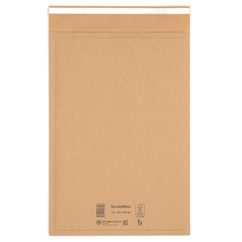 SecureWave papierová obálka s výstužou z vlnitej lepenky F/3 235 x 330 mm