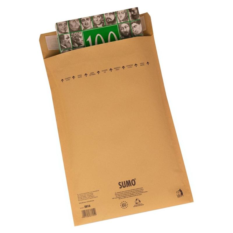 SUMO SU16 papierová obálka polstrovaná kartónovou strižou 235 x 340 mm